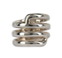 Hermes Spiral Ring, £250, Jewellery, Silver, Sterling Silver, Front view