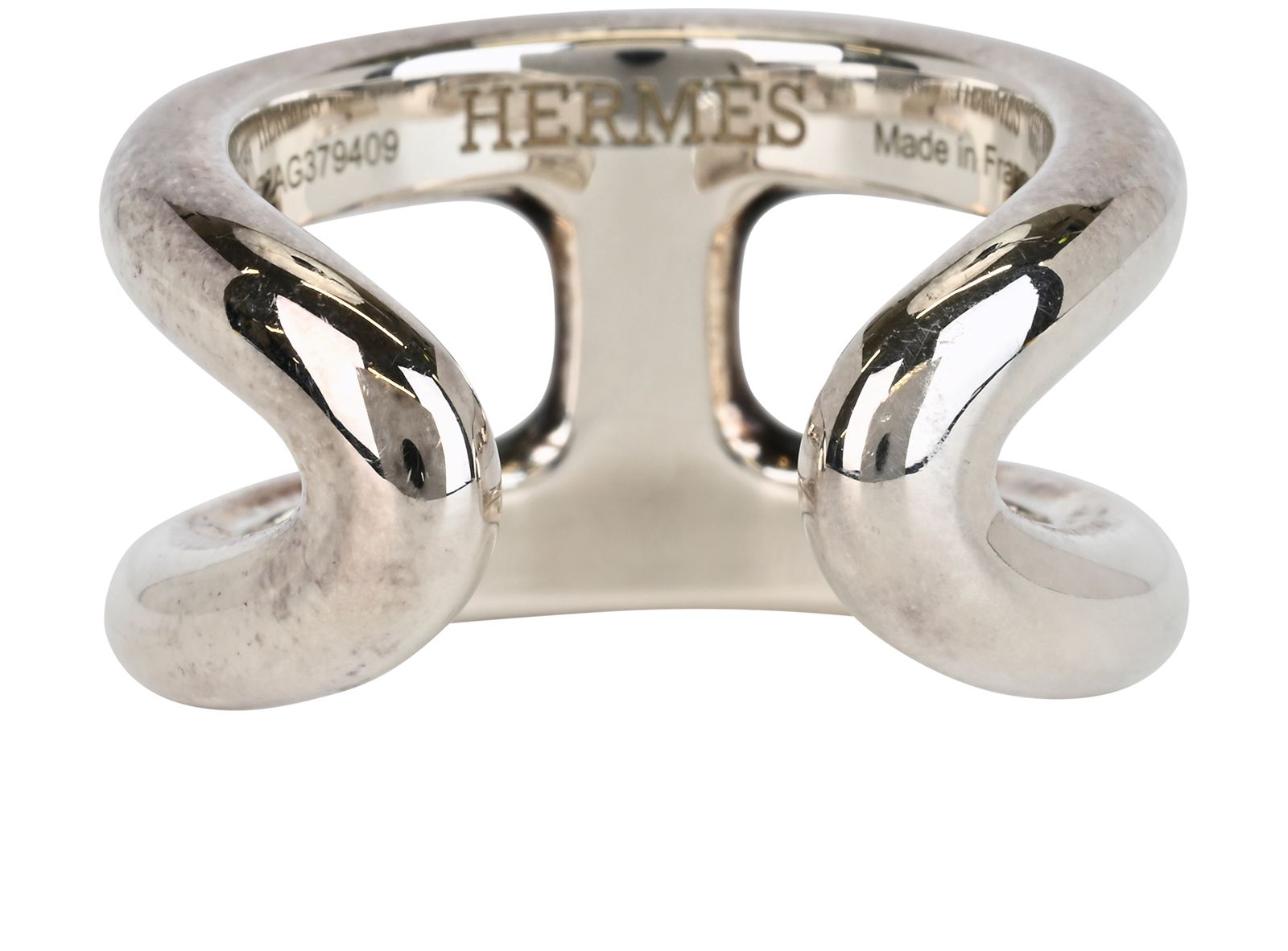 Hermès Osmose Ring, &pound;220, Jewellery, Silver, Silver, Back view