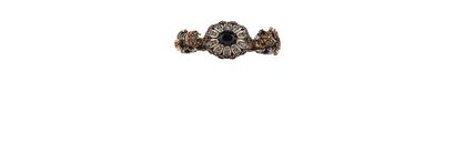 Alexander McQueen King & Queen Skeleton Double Ring, front view