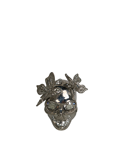 Alexander Mcqueen Skull Butterfly Ring, front view