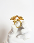 Alexander McQueen Cherry Blossom Two Flower Ring, back view