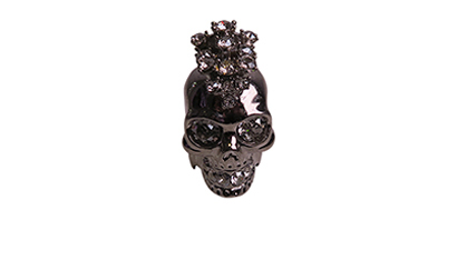Alexander McQueen Mohawk Skull Ring, front view