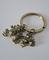 Mulberry Double Frog Keyring, front view