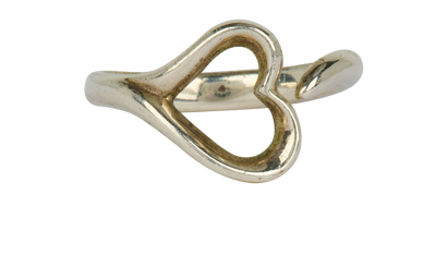 Tiffany Elsa Peretti Open Heart Ring, front view