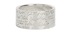 Tiffany Notes Ring, Sterling Silver,DB,B,3*