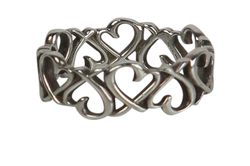 Tiffany Paloma Picasso Heart Ring,Sterling Silver,Silver,925,B,2*
