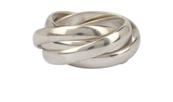 Tiffany Paloma Picasso Melody Ring, Sterling Silver, Sz R, DB, 2*