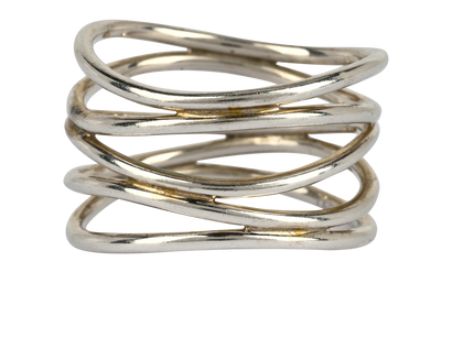 Tiffany & Co Elsa Peretti Wave Ring, £350, Jewellery, Silver, Sterling Silver, Front view