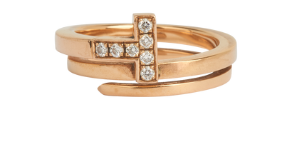 Tiffany & Co T Square Wrap Ring, front view