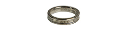 Tiffany 1837 Ring, Silver, Silver, DB, 2*