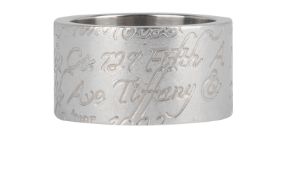 Tiffany & Co. Script Notes Band, front view