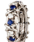 Sixteen Stone by Tiffany Ring, &pound;5,100, Jewellery, Blue/Silver, Platinum, Other view