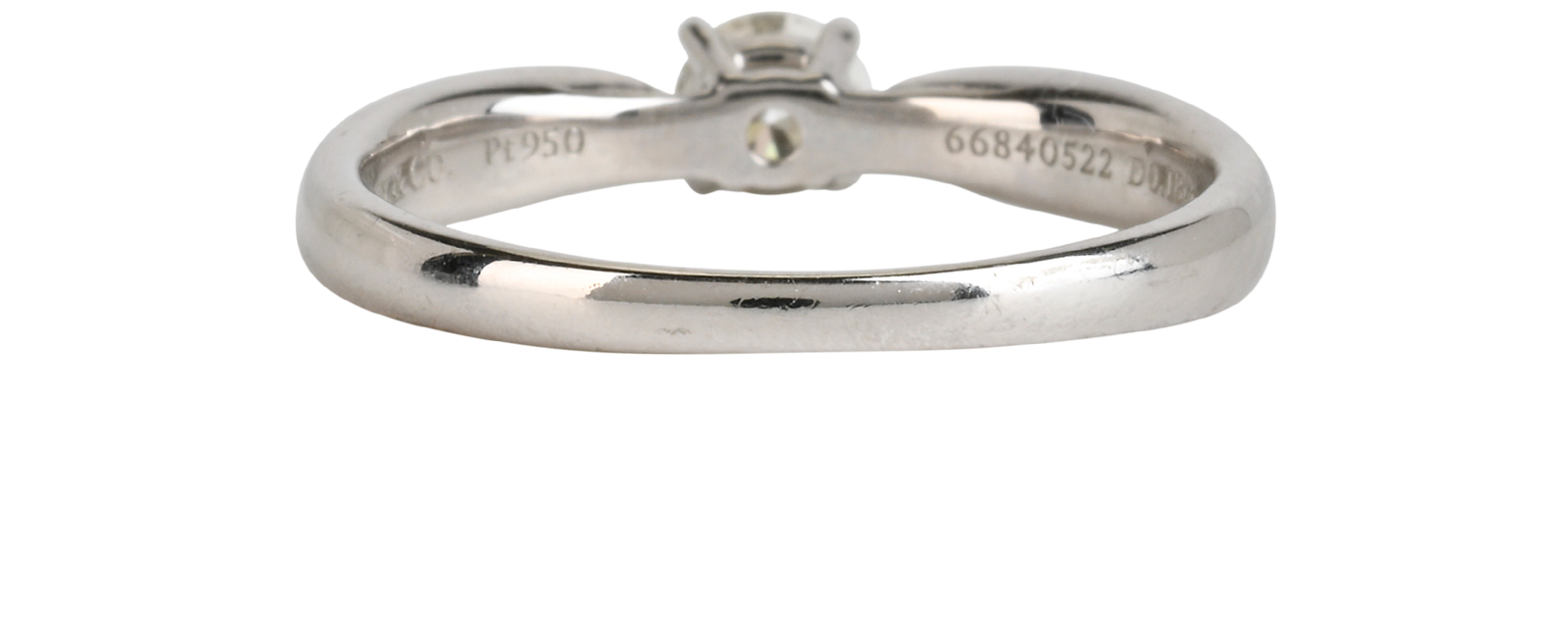 Tiffany Harmony Ring, &pound;950, Jewellery, Silver, Platinum, Back view