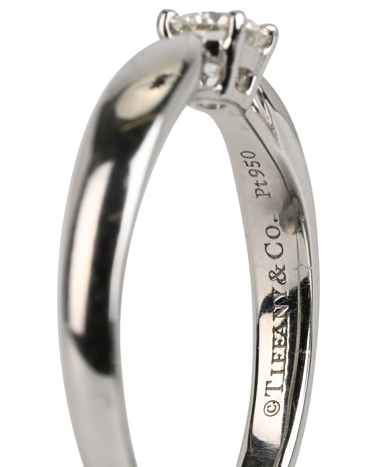 Tiffany Harmony Ring, &pound;950, Jewellery, Silver, Platinum, Other view