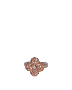 Van Cleef Vintage Alhambra Ring, 750, Gold/Diamond, JE174489, B