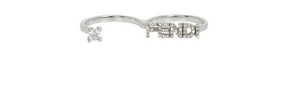 Fendi Double Finger Ring, front view