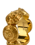 Versace Tribute Medusa Ring, &pound;130, Jewellery, Gold, Brass, Other view