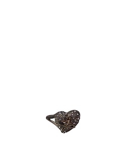 Vivienne Westwood Heart Ring, Brass/Silver, DB, 1