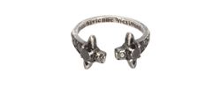 Vivienne Westwood Reina Ring, Metal, Black, 925, XS, 3*