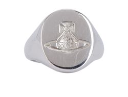 Vivienne Westwood Seal Ring, Silver 925 , DB, B, 3