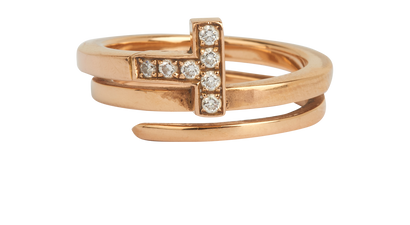 Tiffany & Co T Square Wrap Ring, front view