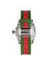 Gucci Web Dive Watch, &pound;650, Jewellery, Green/Red/Silver, Stainless Steel, Back view
