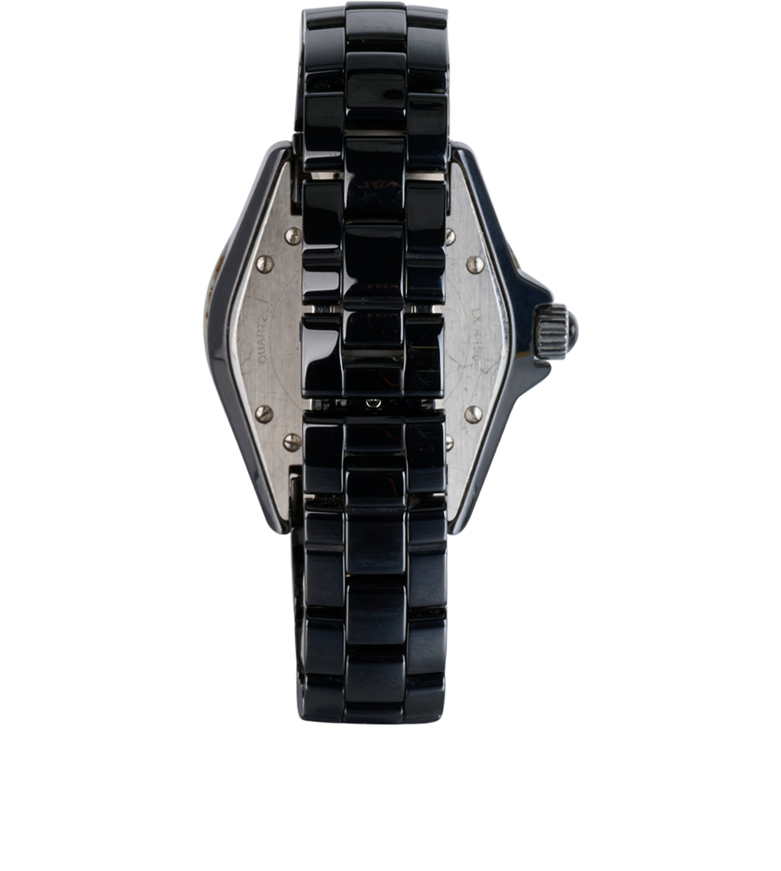 Chanel J12 Watch 33mm, &pound;2,500, Jewellery, Black, Enamel Coated Ceramic/Stainless Steel, Back view