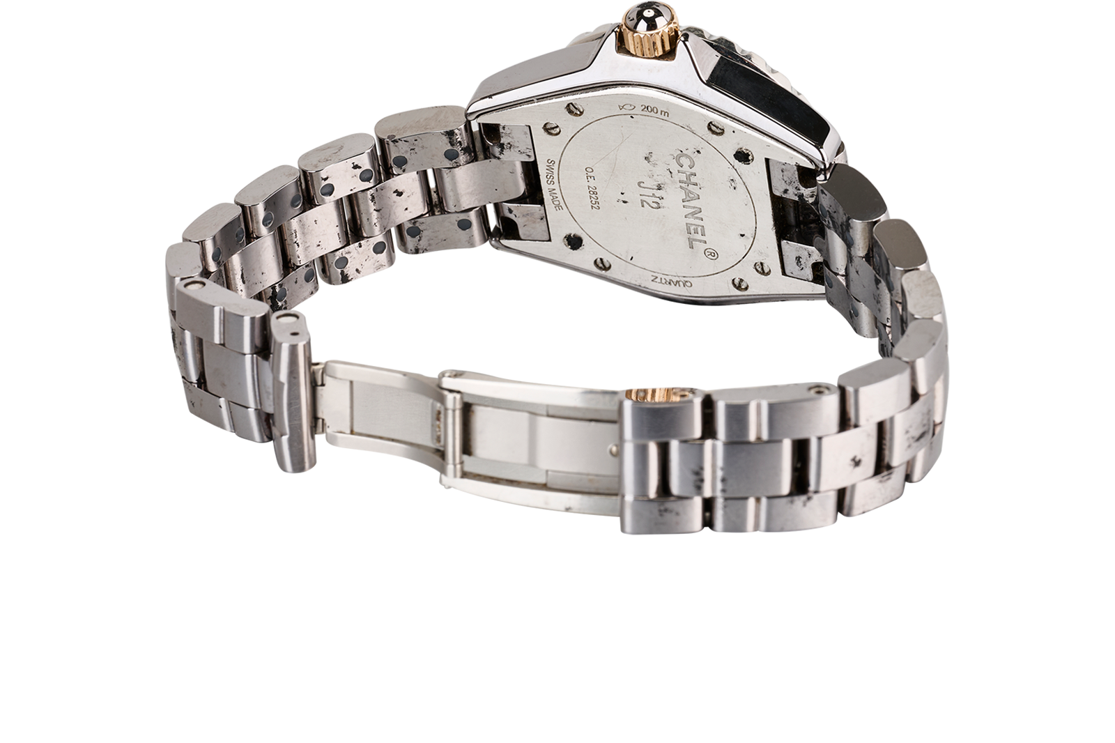 Chanel J12 Watch Two Tone, &pound;2,500, Jewellery, Gold/Grey, Enamel Coated Ceramic, Other view