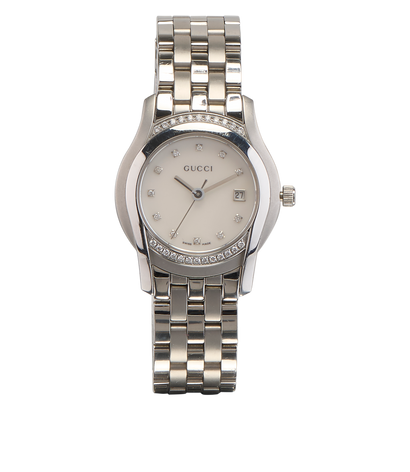 Gucci 5500L Watch, &pound;350, Jewellery, Silver, Stainless Steel, Front view