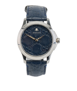 Gucci YA1264032 Timeless-G Watch, Stainless Steel, Navy, 16937804, 1*