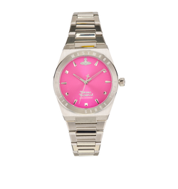 Vivienne Westwood Charterhouse Watch, Stainless Steel, Pink/Silver, B, 4*