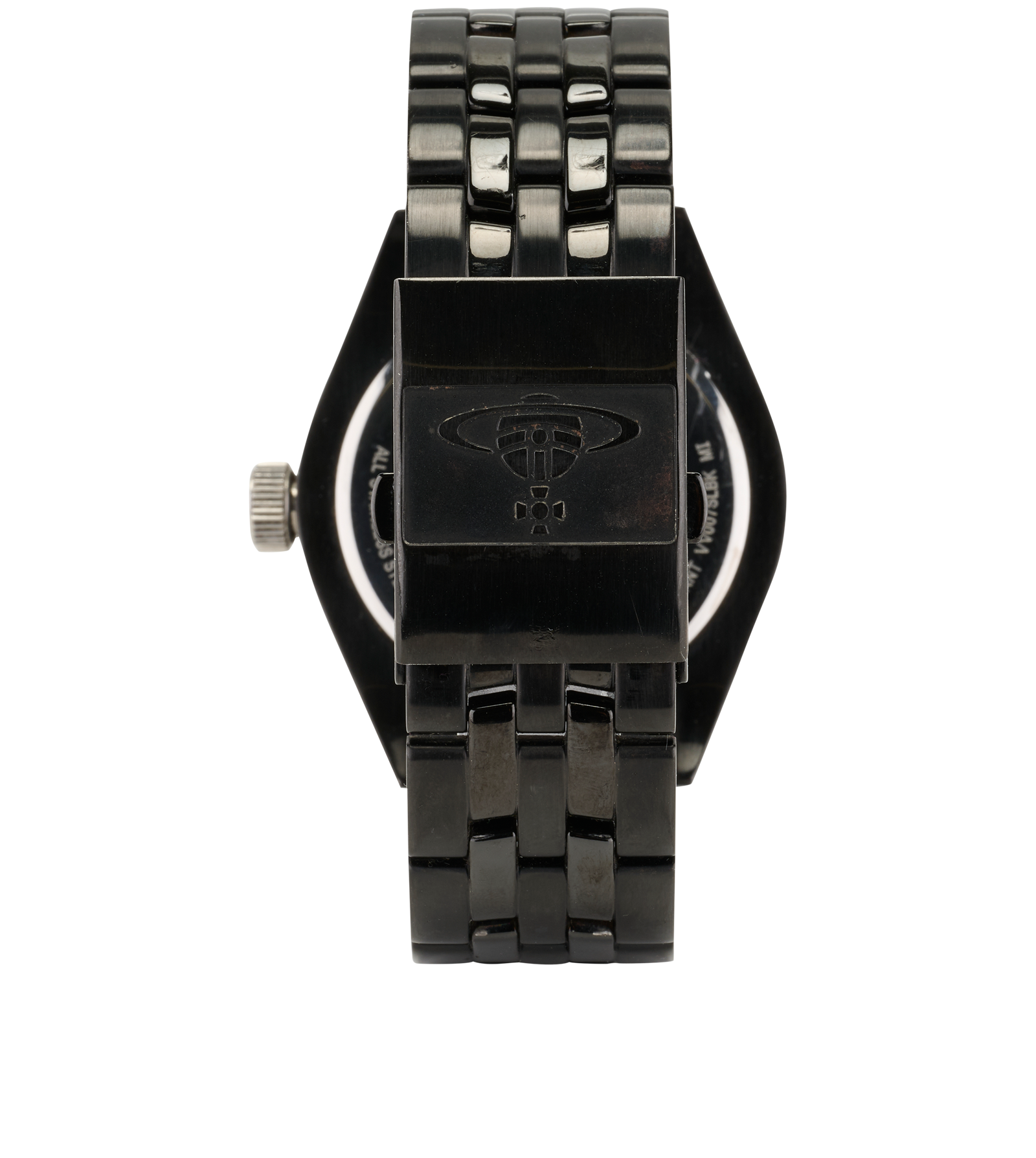 Vivienne Westwood Saville Watch, &pound;90, Jewellery, Black, Stainless Steel, Back view