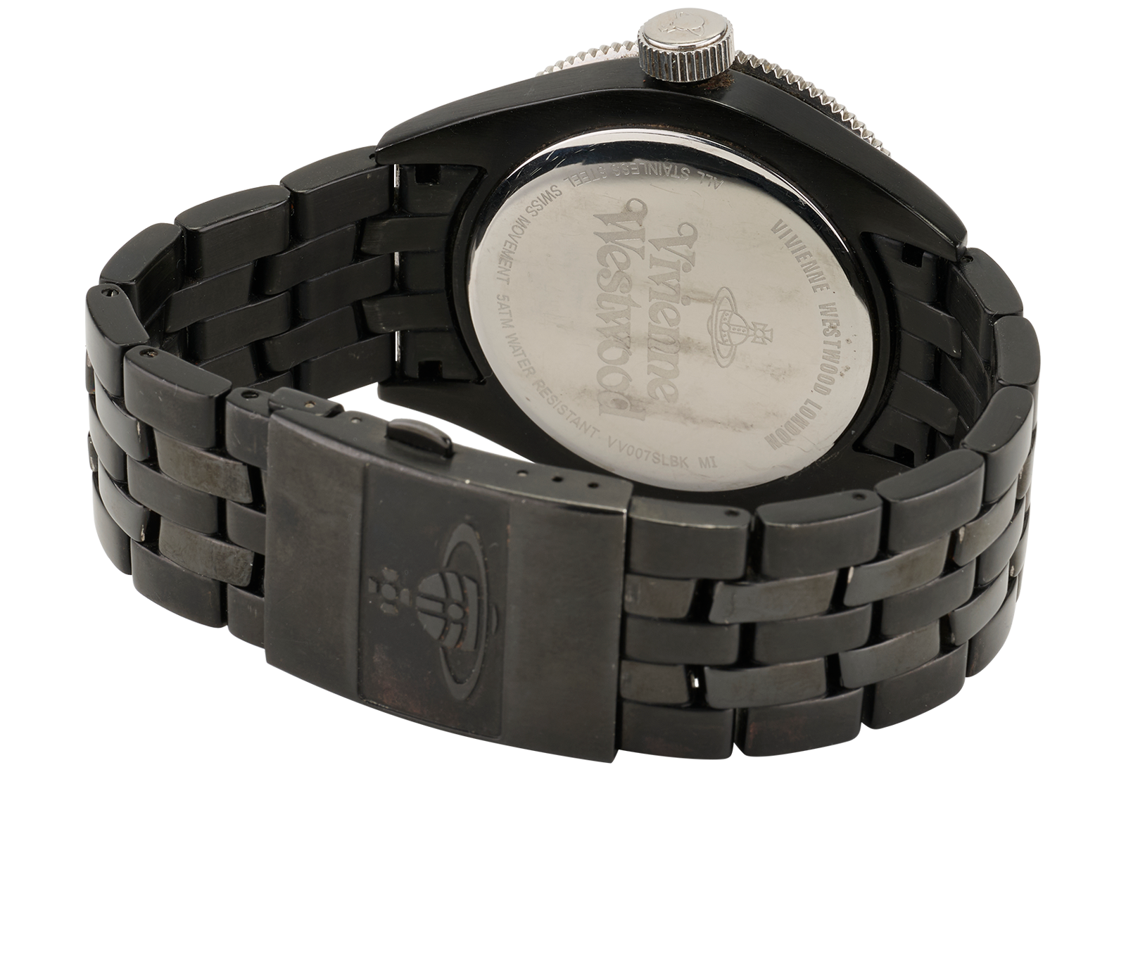 Vivienne Westwood Saville Watch, &pound;90, Jewellery, Black, Stainless Steel, Other view