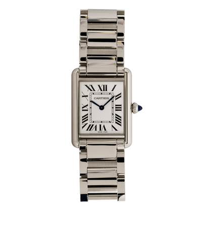 Cartier Tank Must Large Model, &pound;2,600, Jewellery, Silver, Stainless Steel, Front view