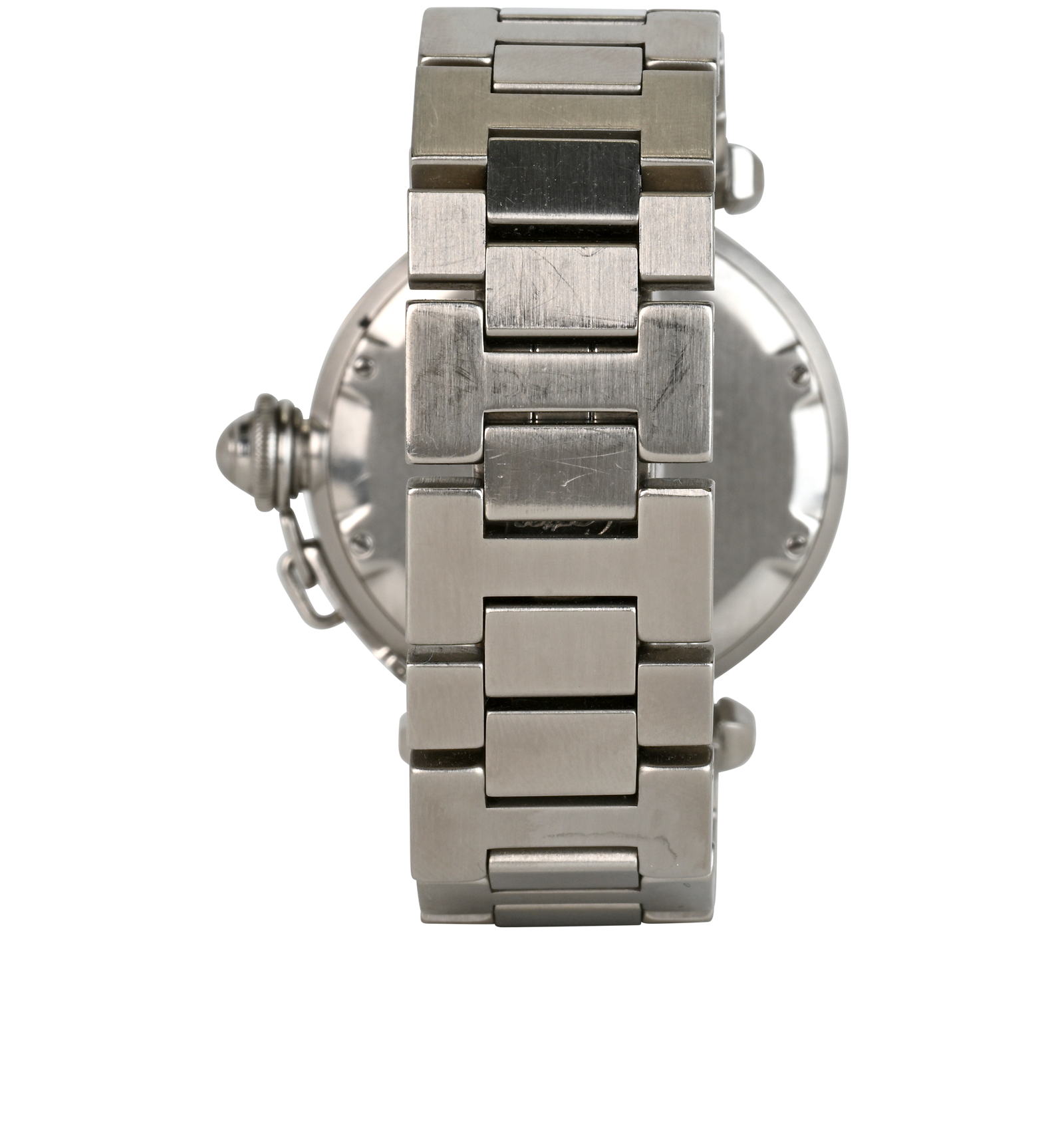 Cartier Pasha De Cartier Watch, &pound;1,500, Silver, Back view