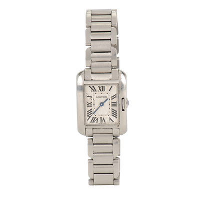 Cartier Tank Anglaise Watch, £2,500, Silver, Front view