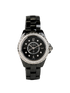 Chanel J12 Watch 29mm, &pound;5,100, Jewellery, Black, Enamel Coated Ceramic, Front view