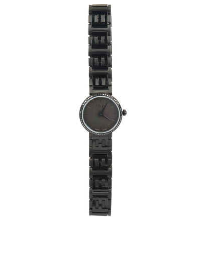 Fendi Forever 19 Dia Watch, £520, Black/Pearl, Front view