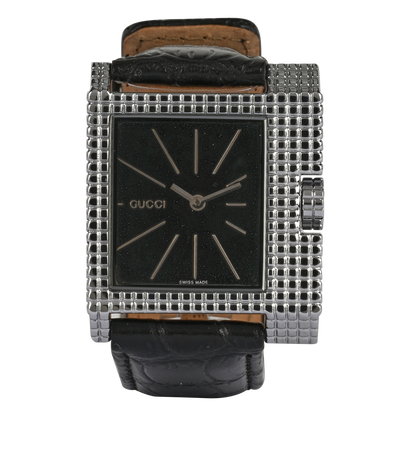Gucci 7100M Watch, &pound;320, Black, Front view