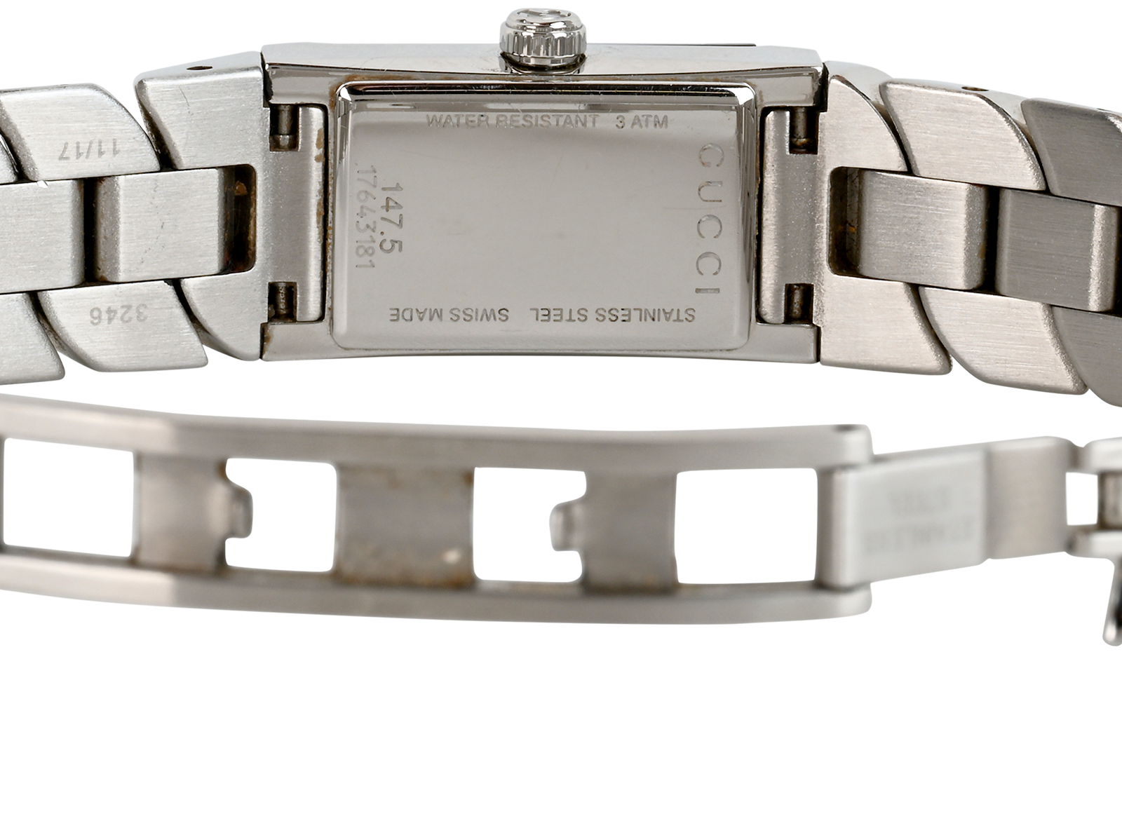 Gucci 147.5 G-Frame Watch, &pound;180, Jewellery, Silver, Stainless Steel, Other view