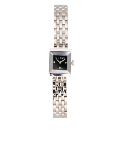 Gucci G-Frame Watch, &pound;650, Jewellery, Silver, Stainless Steel, Front view
