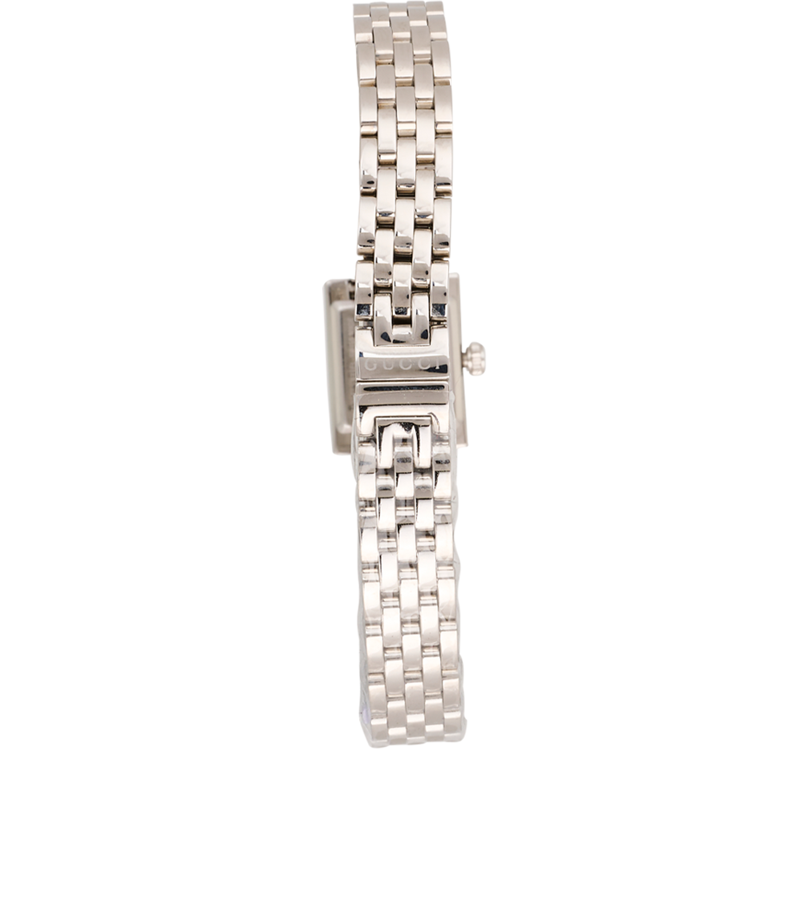 Gucci G-Frame Watch, &pound;650, Jewellery, Silver, Stainless Steel, Back view