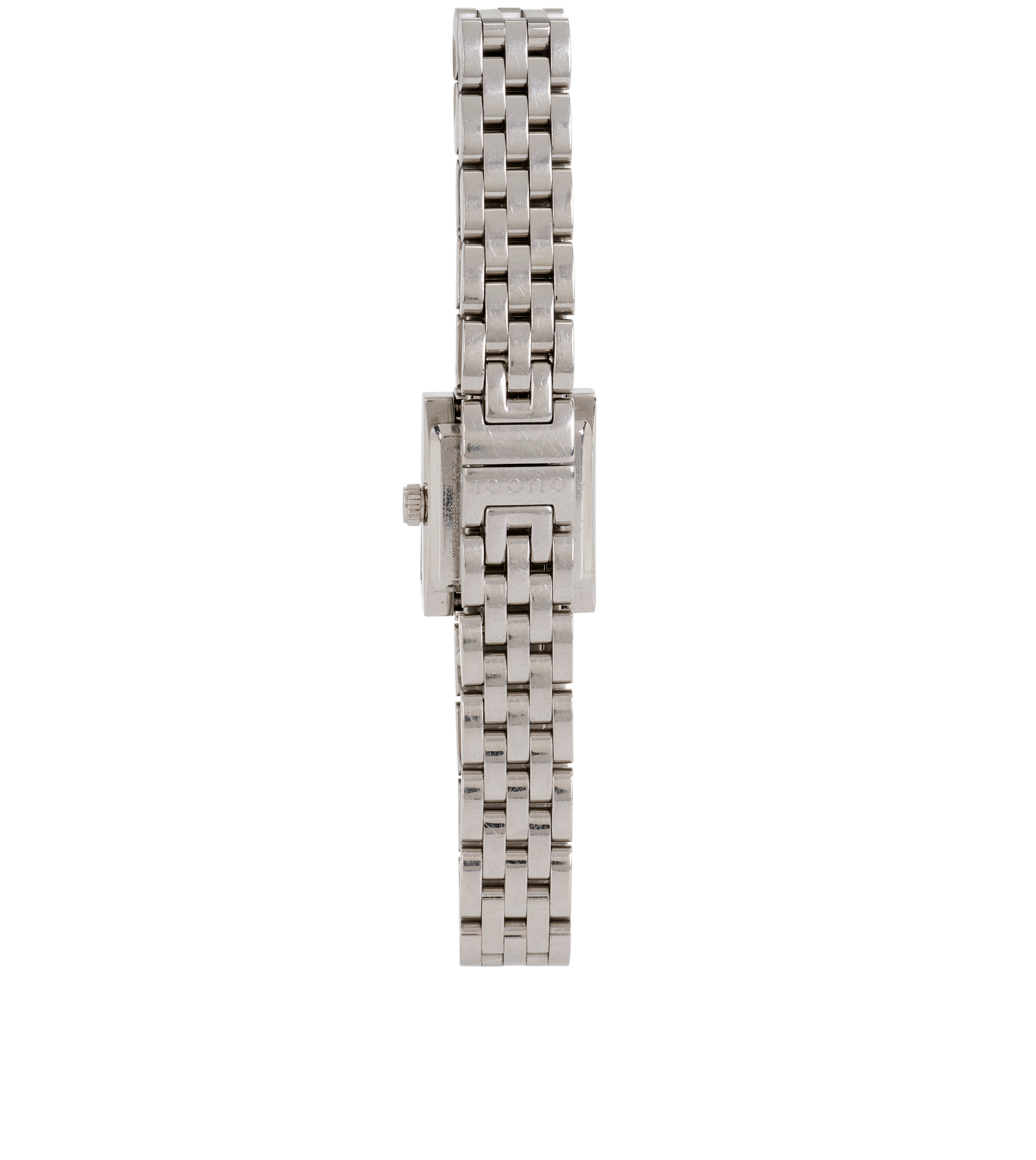 Gucci G-Frame Square Watch, &pound;260, Jewellery, Silver, Stainless Steel, Back view