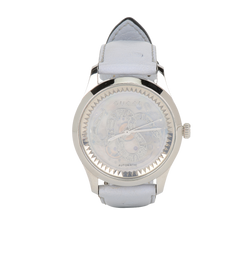 Gucci YA1264113 G-Timeless Watch, Stainless Steel/Ostrich, 18335037, B,3*