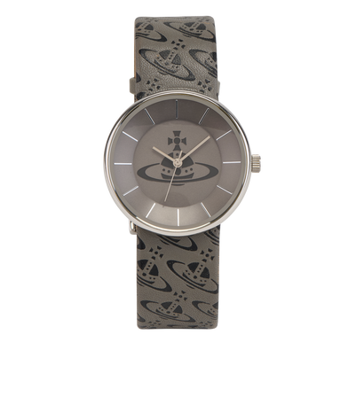 Vivienne Westwood Spirit Watch, &pound;50, Jewellery, Grey, Leather, Front view