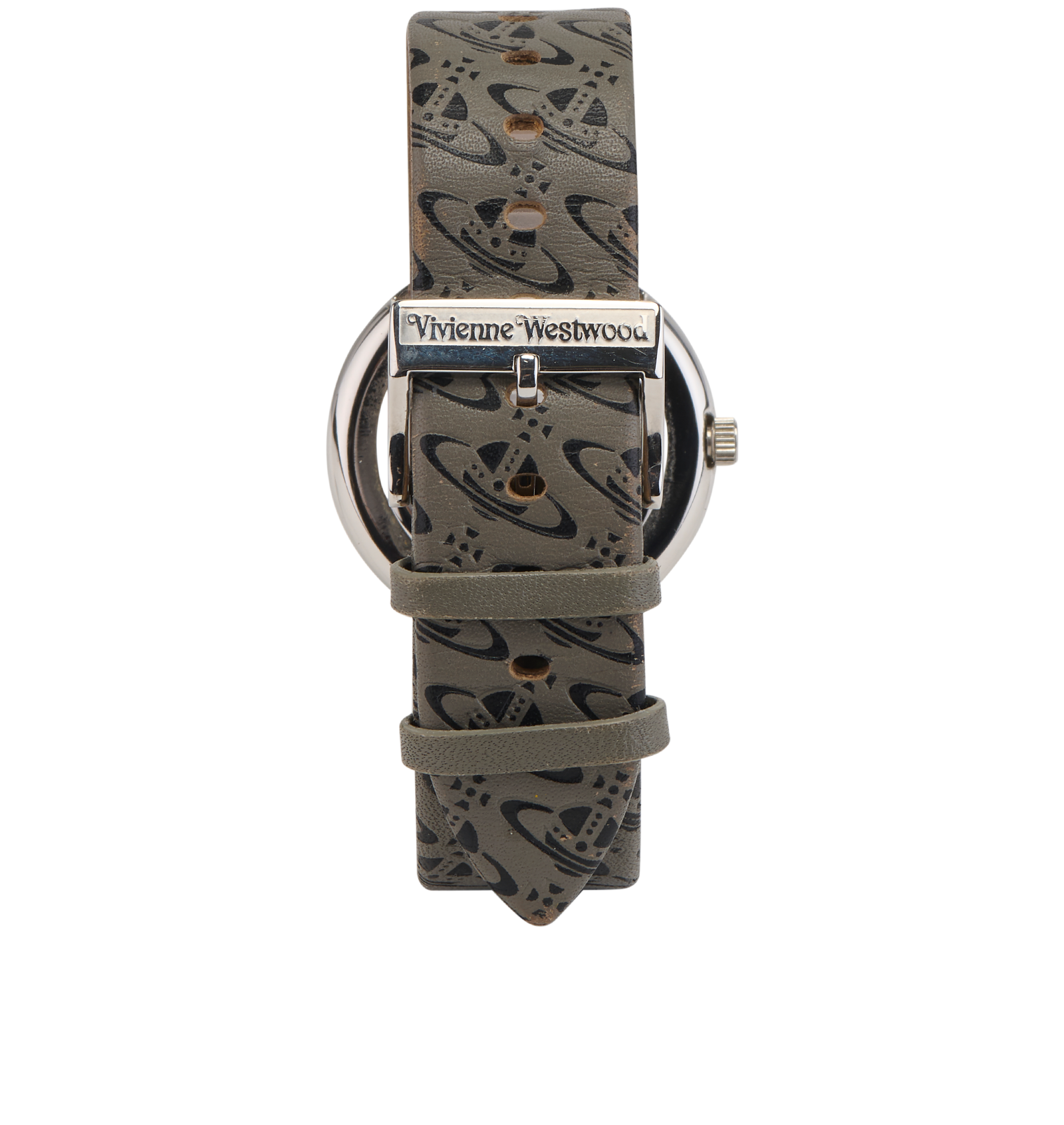 Vivienne Westwood Spirit Watch, &pound;50, Jewellery, Grey, Leather, Back view