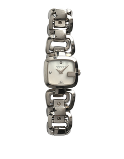 Gucci Mother of Pearl Watch, Diamond/Steel, Silver, B, 2*