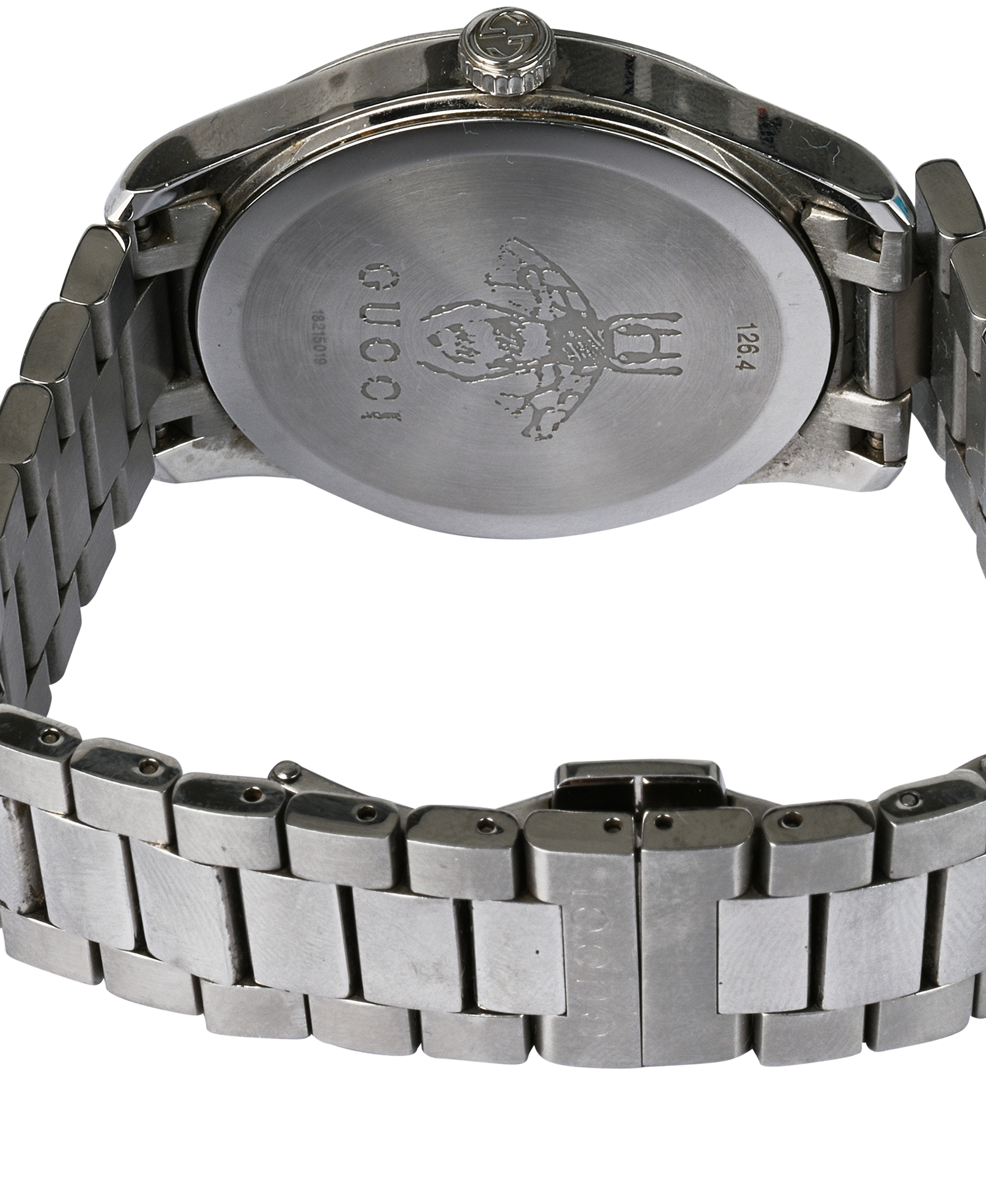 Gucci G-Timeless Kingsnake Watch, &pound;250, Silver, Other view