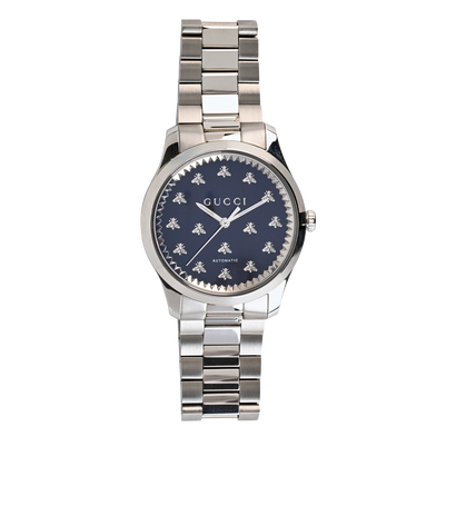 Gucci G-Timeless 42mm Watch, £850, Silver, Front view