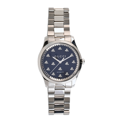 Gucci G-Timeless 42mm Watch, Steel, Silver, MIS, B, 3*